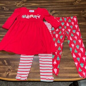 3piece Counting daisies size 3T/4T top and 2 pants